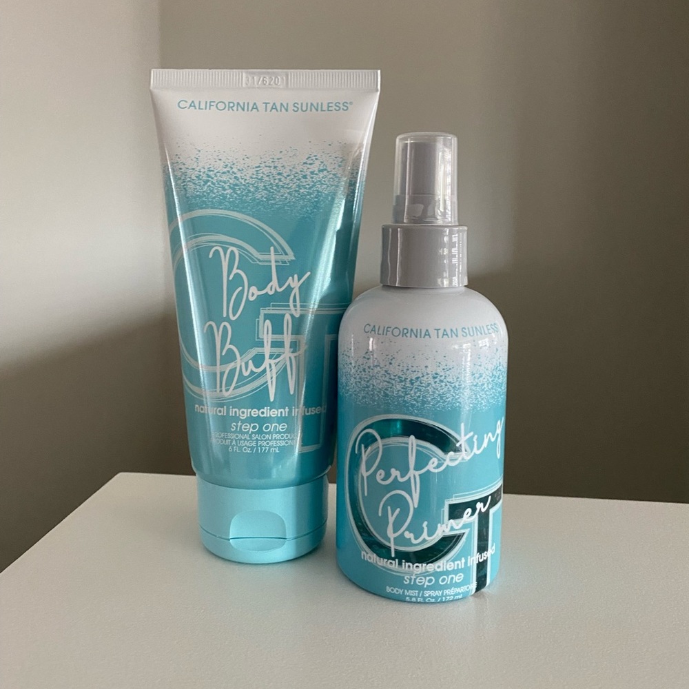 California Tan Sunless Body Buff and Perfecting Primer